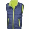 Murray Golf Contrast Junior Quilet Gilet - Navy /Lime